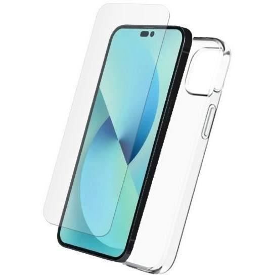 MYWAY STARTER PACK COQUE SOUPLE + VERRE TREMPE IPHONE 14 PRO MAX