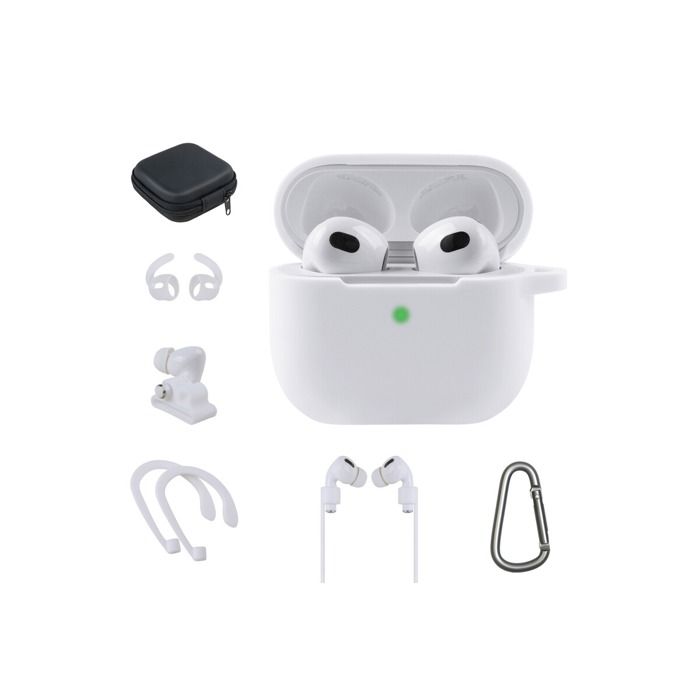 Accessoires audio Onearz Mobile Gear Kit accessoires 7 en 1 pour AirPods 3rd Gen Blanc