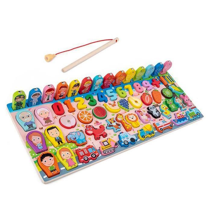 Affichage maison forme Sorter en bois nombre jouets enfants éducatiBB