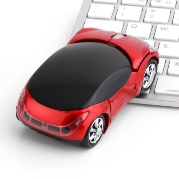 Rose Souris sans Fil 2.4G Cool Souris Optique de Voiture Ferrari
