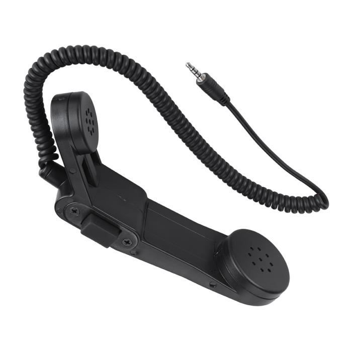 UAYESOK Microphone Haut-Parleur D'Épaule Portable Avec PTT Et Prise 3,5 Mm – Compatible Baofeng UV-5R, UV-82, Retevis Et Plus