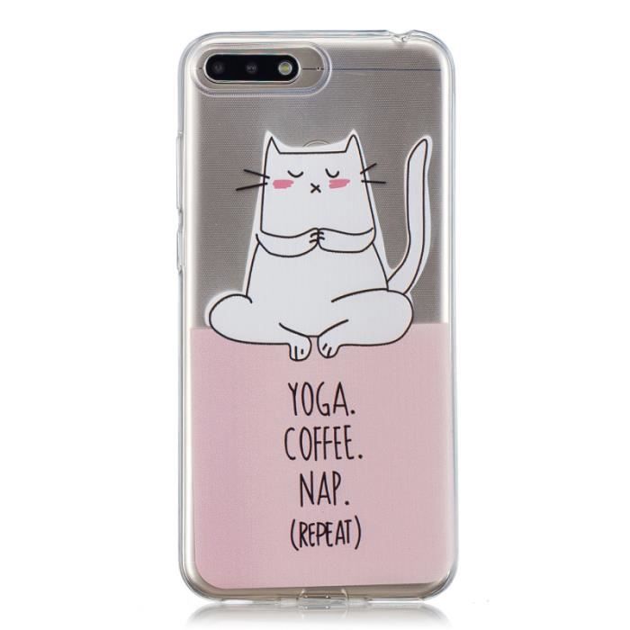 Coque Telephone Chat Ultra Thin Soft Tpu Etui Coque Housse Etui Bumper Pour Huawei Y6 18 5 7 Achat Coque Bumper Pas Cher Avis Et Meilleur Prix Cdiscount