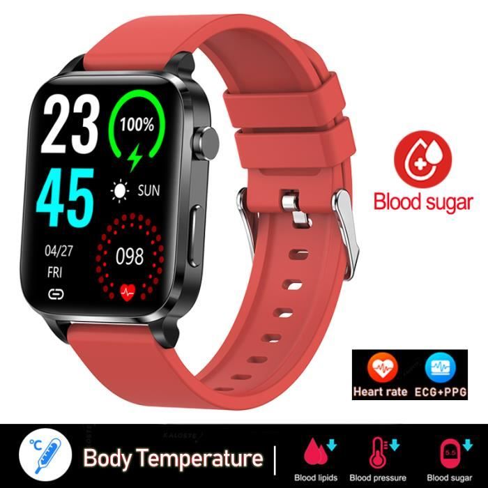 RUMOCOVO® Montre connectée sportive, sans douleur, Non invasive, pour hommes et femmes, avec