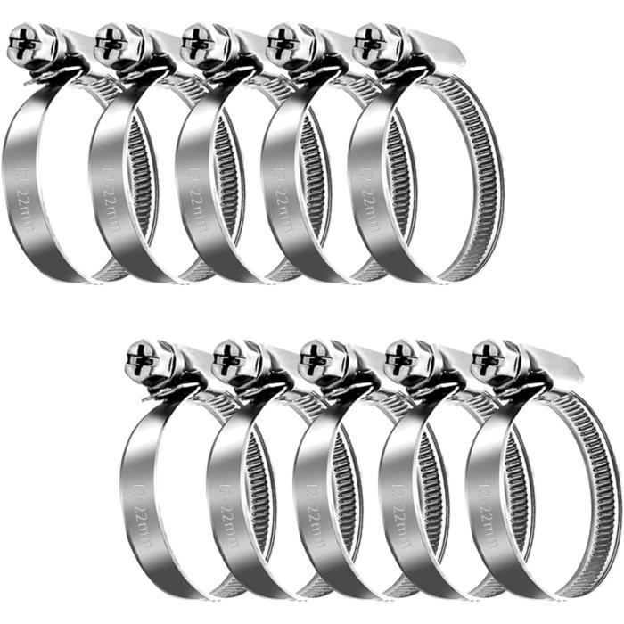 Sourcing Map Collier Serrage Carburant Ligne Tuyau Clip, 5pcs 40mm