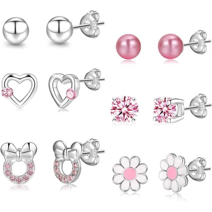 Boucles D'oreilles Barre En Argent 925 - Longueur 5.6 Cm, Léger Et Hypoallergénique, Boîte Cadeau Incluse - 6