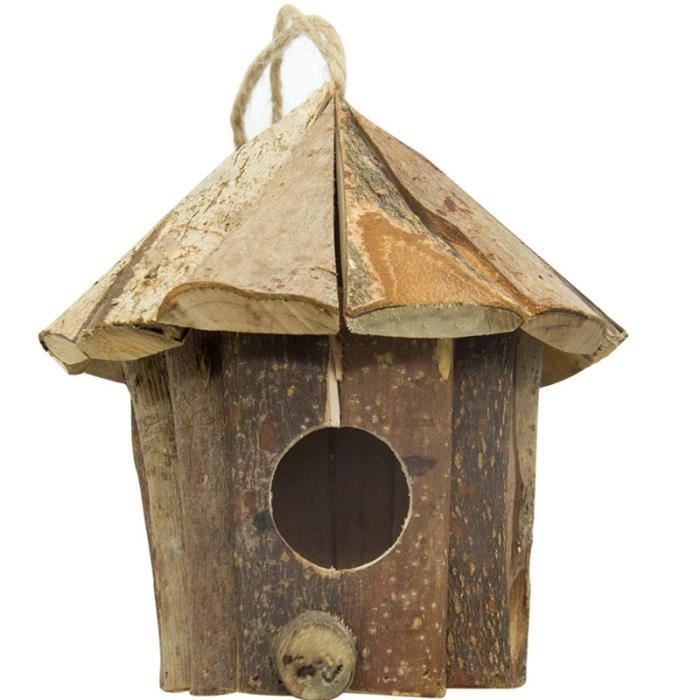 Maison D'Oiseau en Bois Maison D'Oiseau à la Main à Partir de FenêTre  Respectueuse de L'Environnement - Cdiscount Animalerie