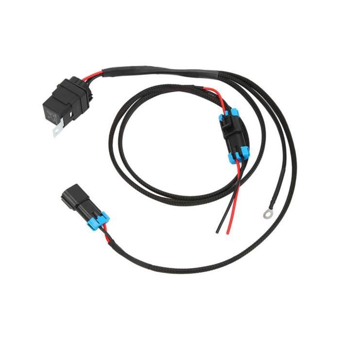 Kit Faisceau Commutateur Étanche 40A Avec Relais - Pour Phares LED Travail - SUV, ATV, Camion