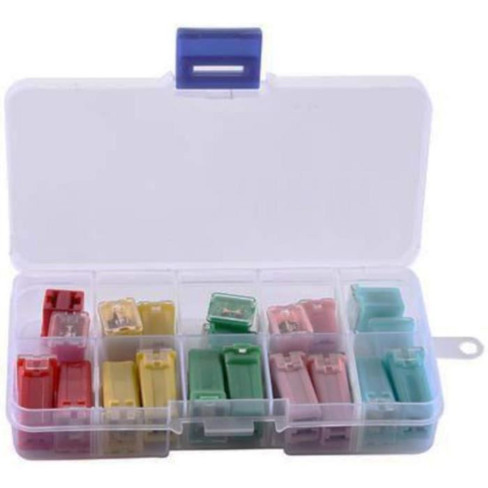 Kit De 120 Mini Fusibles Assortis - Pour Voiture, Moto, Camping-car, Bateau, Remorque