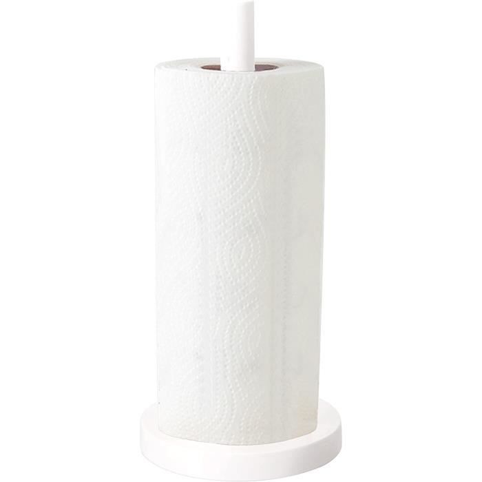 Porte-sopalin Sur Pied En Bois De Bambou - Support Essuie-tout Avec Aide à La Déchirure - Pour Cuisine Salon Salle De Bain