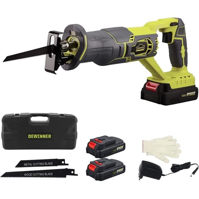 Scie Sabre Sans Fil, ENVENTOR 20V Brushless Scie Sabre a Batterie, 2 Scie Sabre Sans Fil, ENVENTOR 20V Brushless Scie Sabre a Batterie, 2