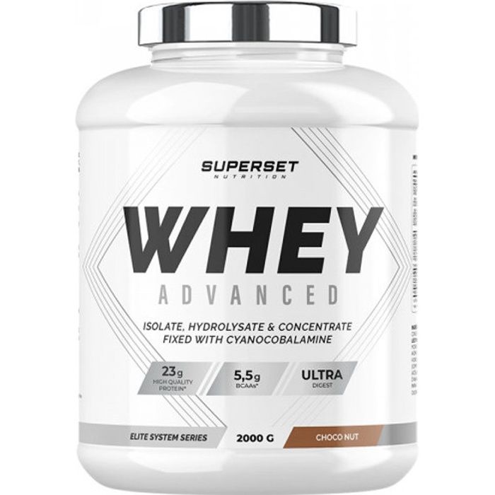 100% WHEY PROTEINE ADVANCED (2kg) | Whey protéine | Nutella | Superset Nutrition