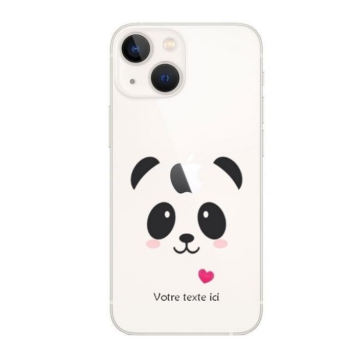 Cache-clé kawaii Panda coeur