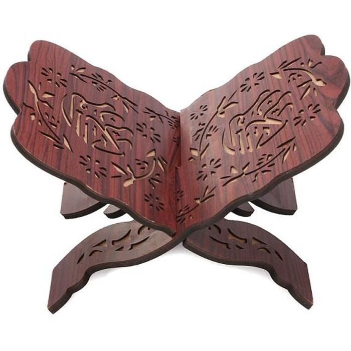 Porte-livre de coran support de coran décoration de bureau de sculpture pour la lecture d'étagère d'écriture de culte