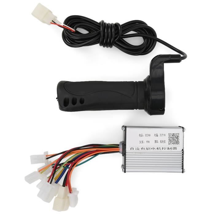 BD10339-JK-3C 250W 24V contrôleur de brosse de vélo électrique poignée d'accélérateur de pouce