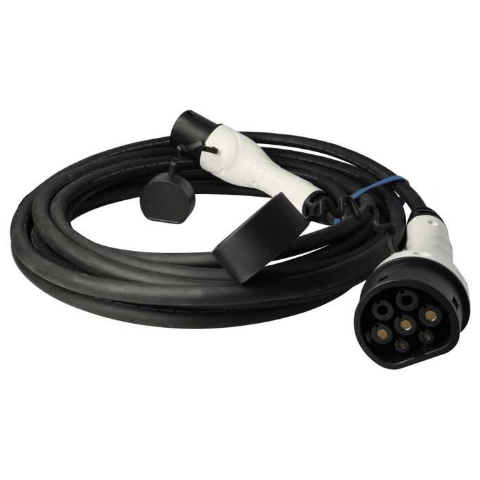 vhbw Câble de recharge type 2 vers type 2 compatible avec Fiat 500 Electric voiture électrique - 1 phase, 32 A, 7 kW, 10 m