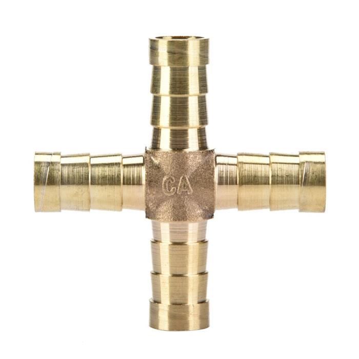 Lot De 4 Raccords Droits Laiton 3/8" X 1/4" Pour Tuyau - Épissure Barbelée - Marque FasParts