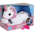 Gipsy Toys - Lica Bella Féerique Et Lumineuse - Peluche Licorne Interactive - 35 cm - Blanc - Rose-1