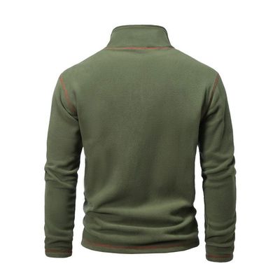 Sweat-Shirt À Manches Longues Pour Hommes Demi-Fermeture Éclair
