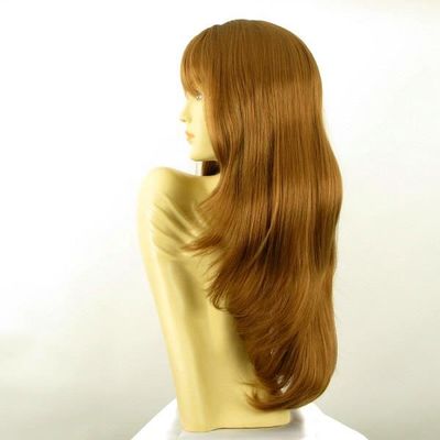 Perruque Longue Femme NOEMIE 2 Brun Foncé - Synthétique, Raide, Bonnet Moyen - Neuf Avec étiquettes
