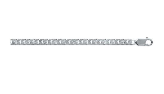 Chaîne gourmette 3.2mm-45 à 80cm, Argent massif option rhodié
