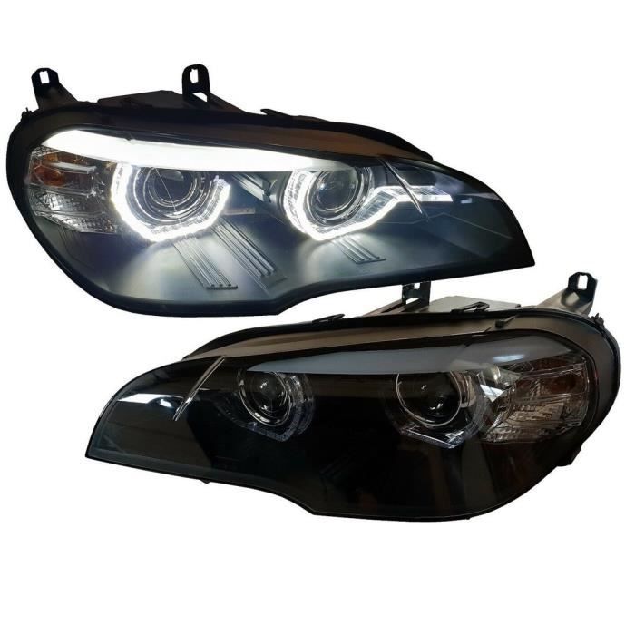 Coque De Phare En Verre Pour BMW X5 E70 (2007-2013) – Paire Gauche/Droite – Protection Transparente