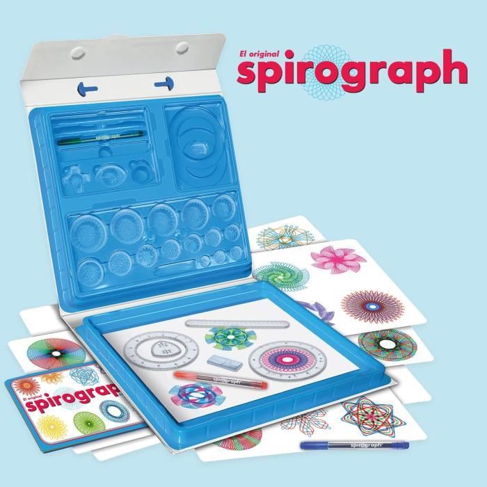 Party town For Spirograph Design | Spirograph | Mandala Designer | Mandala Kit for Children and Adults | Children's Drawing Kit | Gift Girl 8 Years | Creative Games