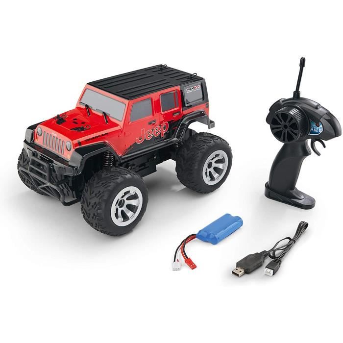 Revell Control- Voiture télécommandée Jeep Wrangler Rubicon à Batterie,  24464, Rouge 3013 - Cdiscount Jeux - Jouets