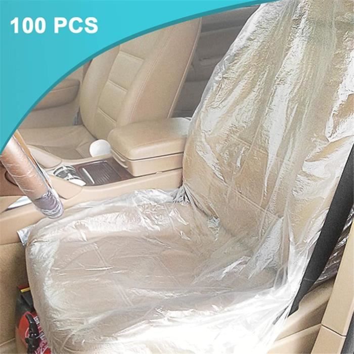 10 Pieces Housses De Siege De Voiture Jetable Housses De Protection De Vehicule Pour La Reparation Mecanique Transparente 69890705