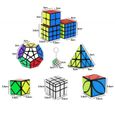 YGZN Speed Cube Set 8 Pack 2x2 3x3 4x4 Speed Cube ,Megaminx Pyramid Skewb lvy Cube Mirror Cube Smooth Speedcubing Magic Cube Puzz-2