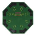Table de poker pliable Octogonale VIDAXL pour 8 joueurs - Vert-2