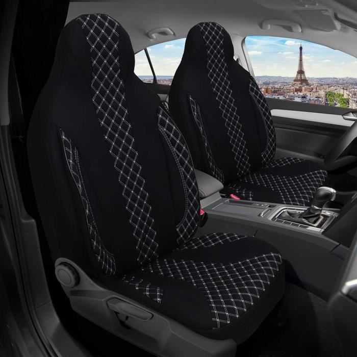 Housses De Siège Auto Léopard - Lot De 2, Microfibre Polyester, Universel Berline/SUV, Facile à Installer - 2