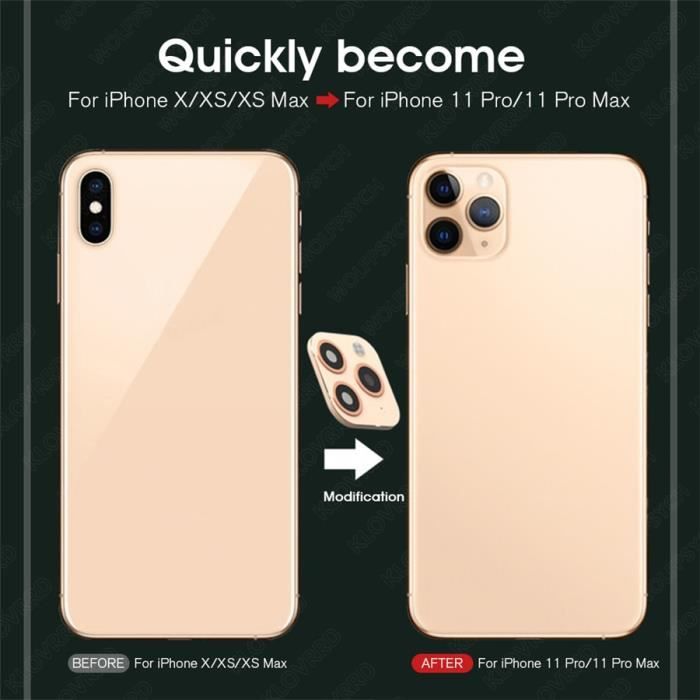 Kit Réparation Caméra Arrière IPhone XS - Lentille Verre + Protection | Pincettes Et Adhésif Inclus