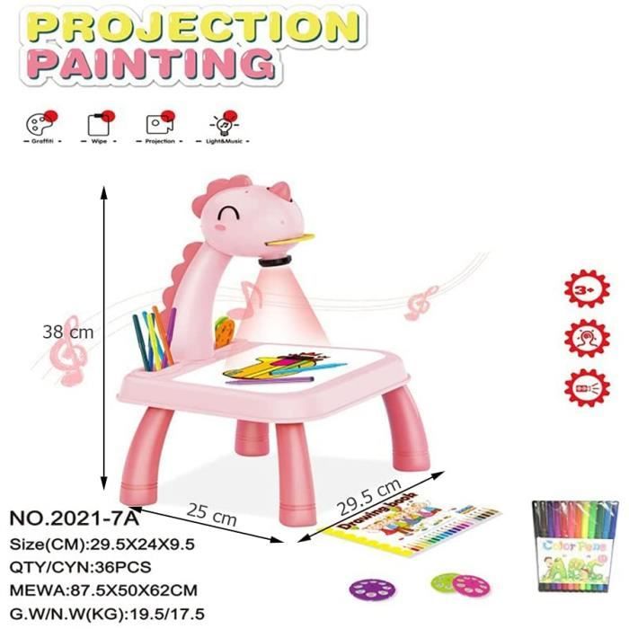 Generic Table de projection de dessin pour enfants, jouet de projecteur de  trace à prix pas cher