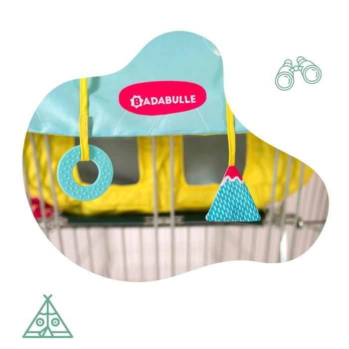 Badabulle Protège-siège chariot pour enfant - 2 jouets sensoriels intégrés  - Cdiscount Puériculture & Eveil bébé