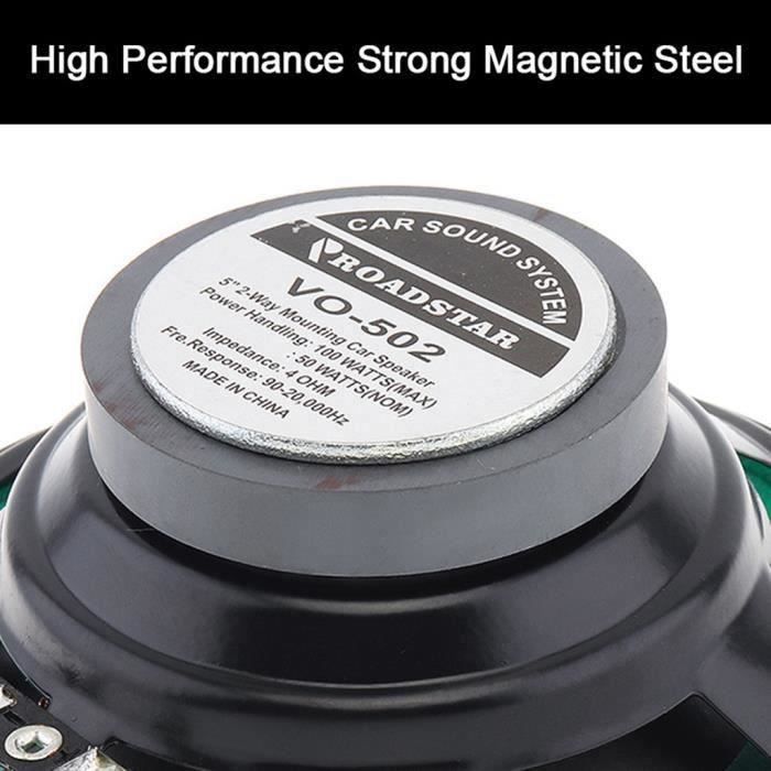 Haut-Parleur Coaxial Voiture 5 Pouces 400W – Haut-Parleur Auto Universel 12V, Son Puissant Et Clair, Facile à Installer Pour Porte, Tableau De Bord Ou Coffre