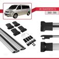 Compatible avec Volkswagen Transporter (T5) 2003-2015 Barres de Toit FLY Modèle Railing Porte-Bagages de voiture GRIS-3