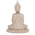 Drfeify Ornement de Maison Méditation Statue de Bouddha Assis Sculpture Figurine Artisanat pour Décoration de Maison(A Or)-3