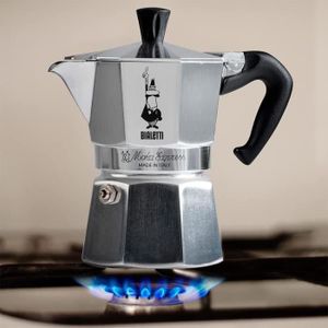 Café Stål BC-017 Cafetière Italienne Inox 18/10 - Bellux - Fonte élégante, Bec Anti-goutte, Poignée Creuse - Tailles De 0,35L à 1,75L