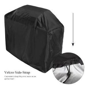 Forme carree - Housse de barbecue étanche noire, accessoires de BBQ Forme carree - Housse de barbecue étanche noire, accessoires de BBQ