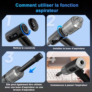 Souffleur à Air Comprimé, Souffleur Pour PC, Souffleur électrique Puissant Pour Le Nettoyage Des Ordinateurs Et Des Maisons 91943137
