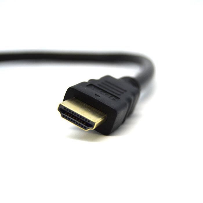 Prise HDMI 1 mâle vers Double HDMI 2 femelle Y adaptateur de câble de  répartiteur LCD LED HD TV Bon Matériel -TUN