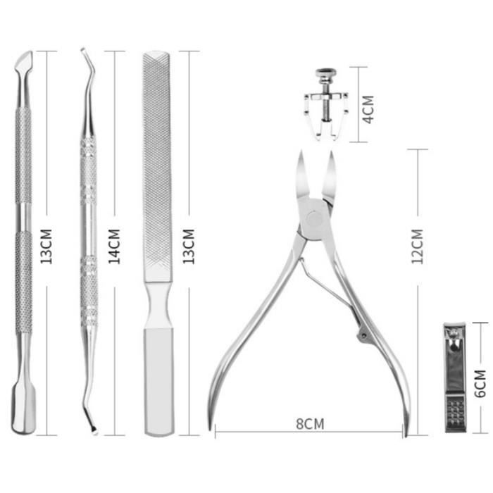 Coupe-ongles Professionnel En Acier Inoxydable - Bleu - Pour Ongles épais Ou Incarnés - Pédicure