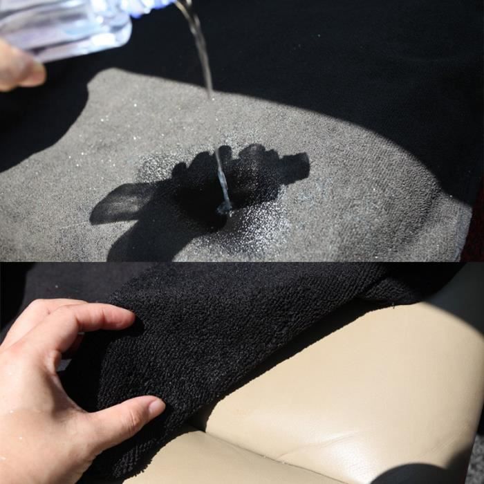 Noir Coussin de siège de voiture universel, serviette de sport