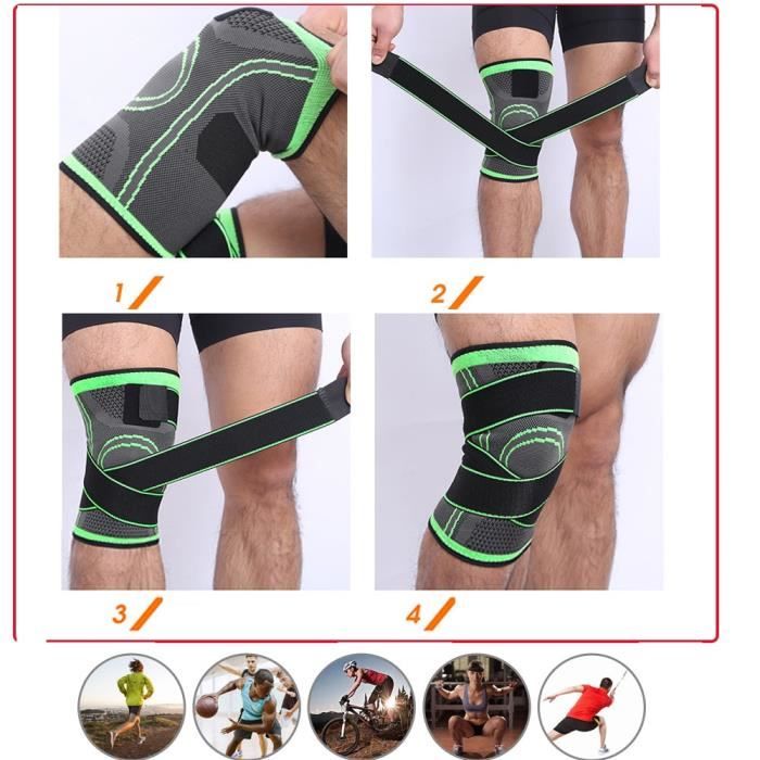 KOQAIIZ 2 Genouillères Sport – Eponge Haute Densité, Anti-chocs, élastiques, Pour Enfant Et Adulte, Handball, Foot, VTT, Yoga, Skate, Hip-hop