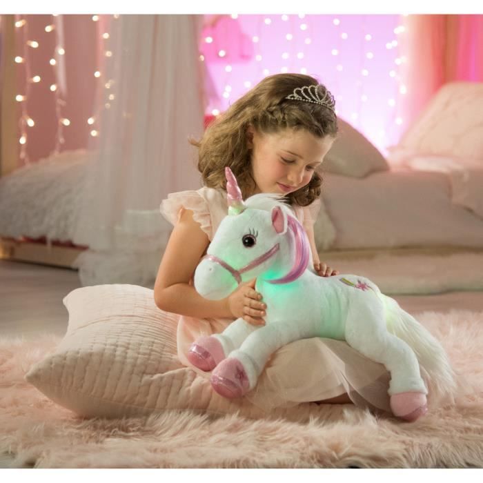 Peluche Gipsy Toys Licorne Lica Bella f erique et lumineuse
