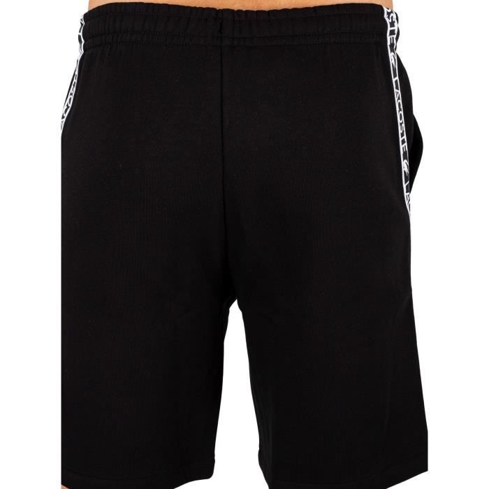 Lacoste Pour des hommes Short de surv tement Side Brand Noir Noir