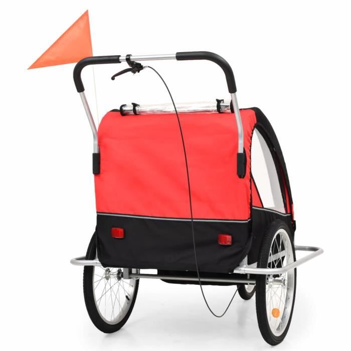Aosom Remorque De Vélo 2 En 1 Pour Chien - Poussette Pour Chiens De Taille Moyenne Avec Suspension Attelage Rangement Chariot De Velo Chariot De Transport Fixation Pour Voyage Bleu