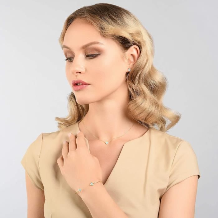 Bracelet Fil Ajustable Attrape-Rêves - Charms Élégants - Jonc Extensible Inoxydable Pour Femme - 9