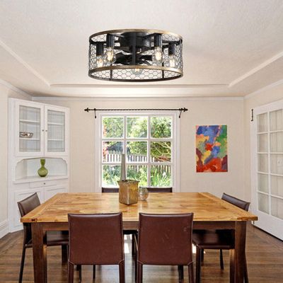 Ventilateur De Plafond Avec Éclairage Rétro Ventilateur Plafonnier Avec