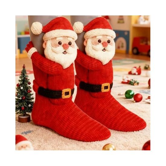 Chaussette De Noel Chaussettes De Noël Tricotées Hanging Candy Bags